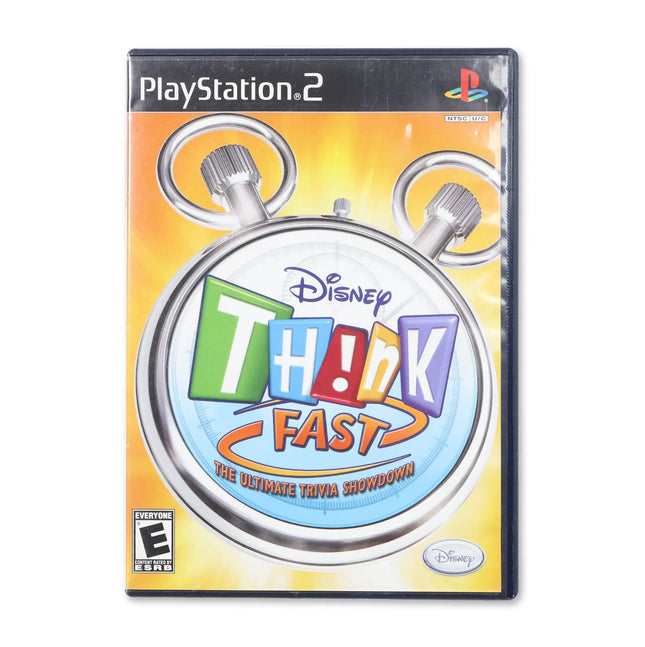 Think Fast for Sony PlayStation 2 - Case front cover - Complete in box or case and game.