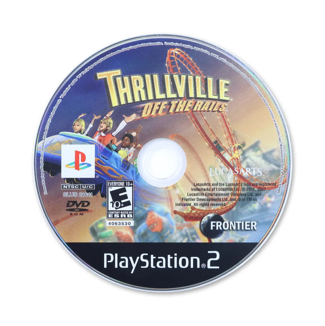 Thrillville Off The Rails for Sony PlayStation 2 - Disc front with label - Game only.