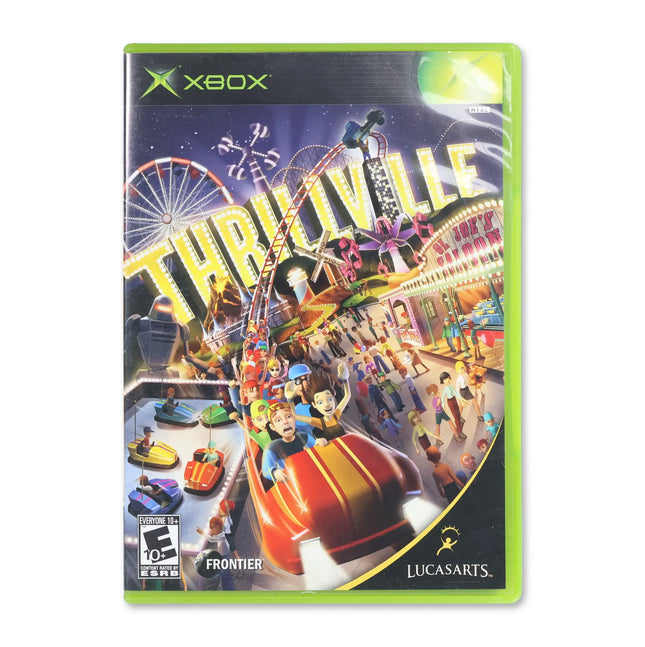 Thrillville for Microsoft Xbox - Case front cover - Complete in box or case and game.