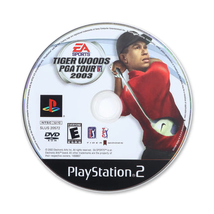 Tiger Woods 2003 for Sony PlayStation 2 - Disc front with label - Game only.