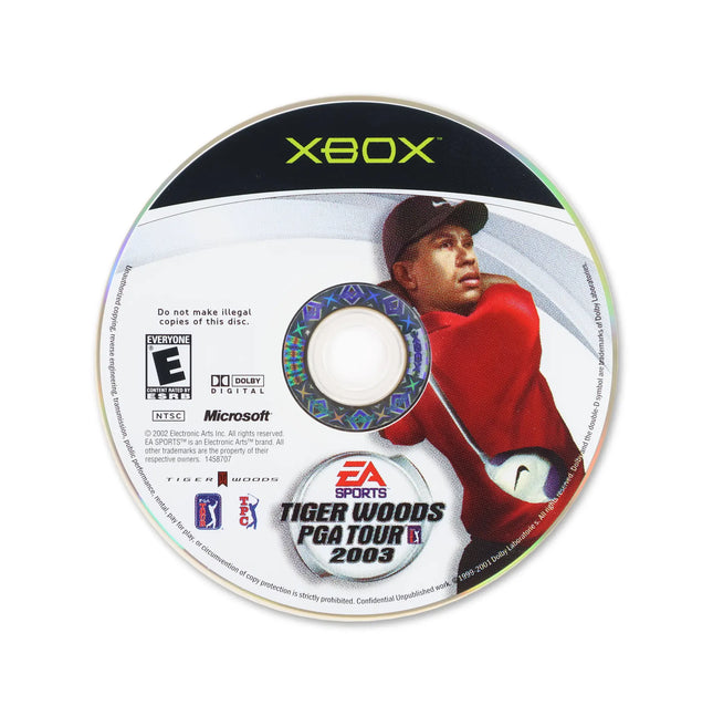 Tiger Woods 2003 for Microsoft Xbox - Disc front with label - Game only.