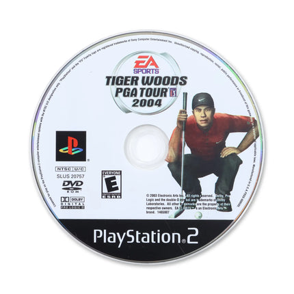 Tiger Woods 2004 for Sony PlayStation 2 - Disc front with label - Game only.