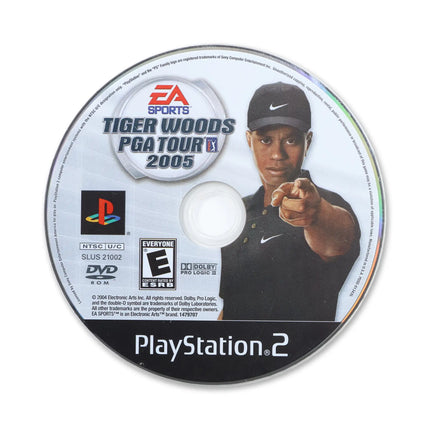Tiger Woods 2005 for Sony PlayStation 2 - Disc front with label - Game only.