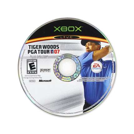 Tiger Woods 2007 for Microsoft Xbox - Disc front with label - Game only.
