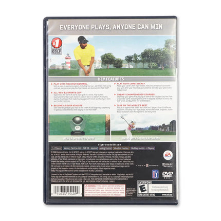 Tiger Woods 2009 for Sony PlayStation 2 - Case back cover - Product gallery.