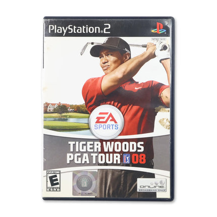 Tiger Woods PGA Tour 08 for Sony PlayStation 2 - Case front cover - Complete in box or case and game.
