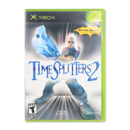 Time Splitters 2 for Microsoft Xbox - Case front cover - Complete in box or case and game.