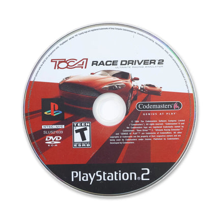 Toca Race Driver 2 for Sony PlayStation 2 - Disc front with label - Game only.