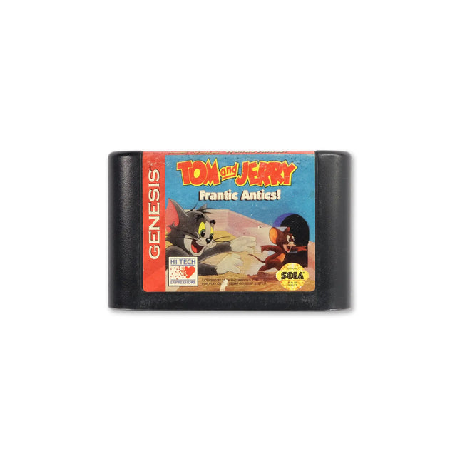 Tom and Jerry Frantic Antics for Sega Genesis - Cartridge front with label - Game only.