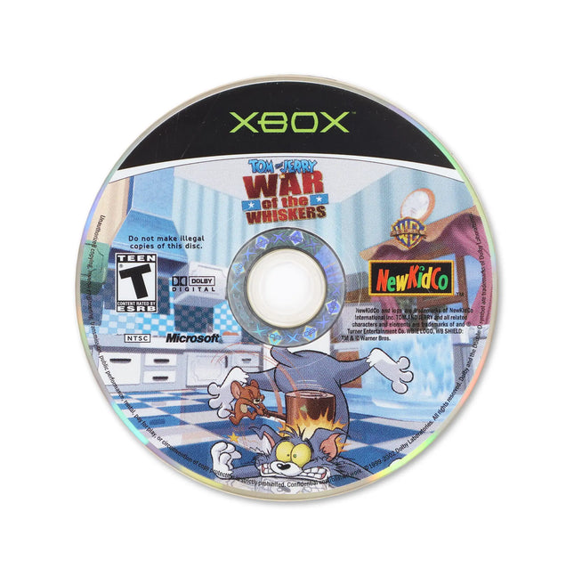 Tom and Jerry War of Whiskers for Microsoft Xbox - Disc front with label - Game only.
