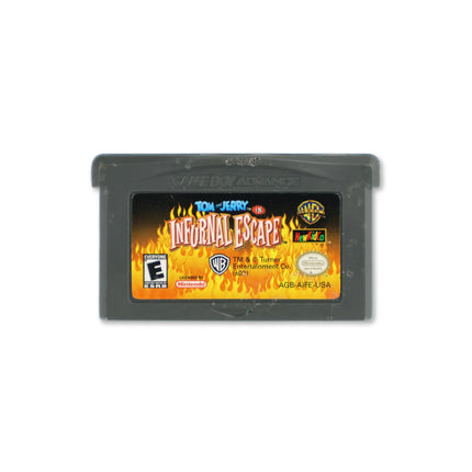 Tom and Jerry in Infurnal Escape for Nintendo Game Boy Advance - Cartridge front with label - Game only.