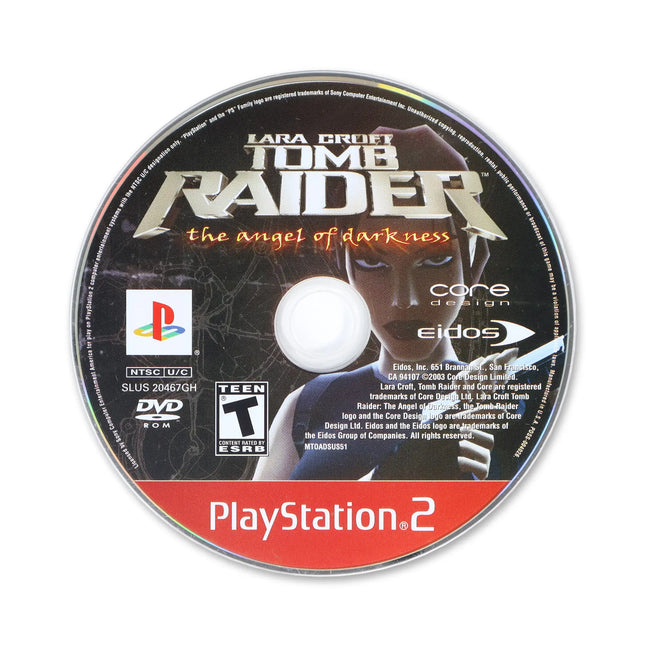 Tomb Raider Angel of Darkness [Greatest Hits] for Sony PlayStation 2 - Disc front with label - Game only.