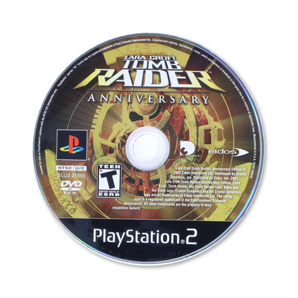 Tomb Raider Anniversary for Sony PlayStation 2 - Disc front with label - Game only.