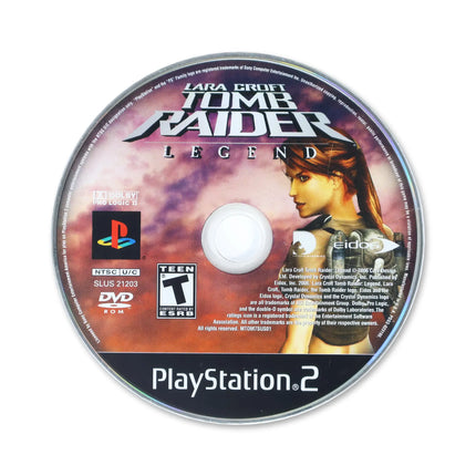 Tomb Raider Legend for Sony PlayStation 2 - Disc front with label - Game only.