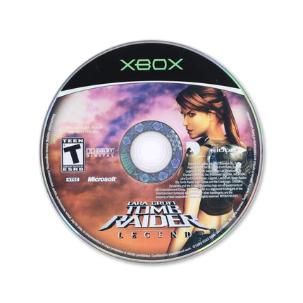 Tomb Raider Legend for Microsoft Xbox - Disc front with label - Game only.