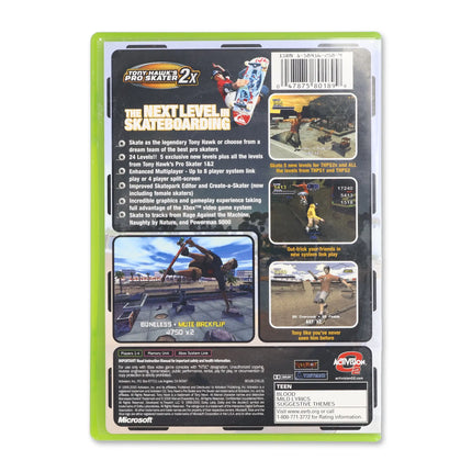 Tony Hawk 2x for Microsoft Xbox - Case back cover - Product gallery.