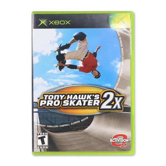 Tony Hawk 2x for Microsoft Xbox - Case front cover - Complete in box or case and game.