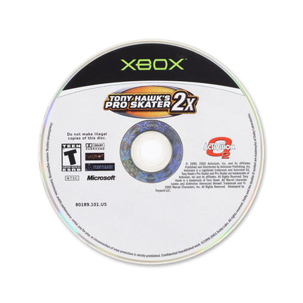 Tony Hawk 2x for Microsoft Xbox - Disc front with label - Game only.