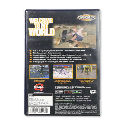 Tony Hawk 3 for Sony PlayStation 2 - Case back cover - Product gallery.
