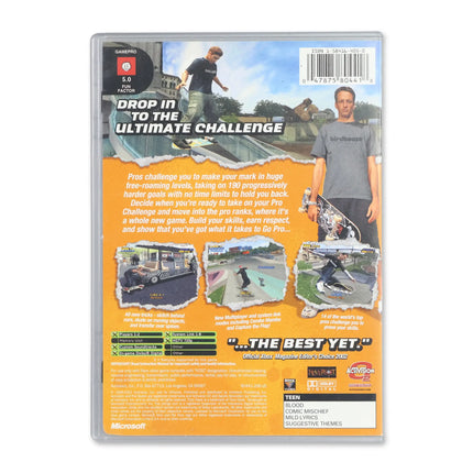 Tony Hawk 4 [Platinum Hits] for Microsoft Xbox - Case back cover - Product gallery.