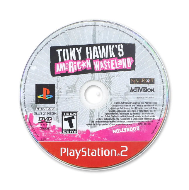 Tony Hawk American Wasteland [Greatest Hits] for Sony PlayStation 2 - Disc front with label - Game only.