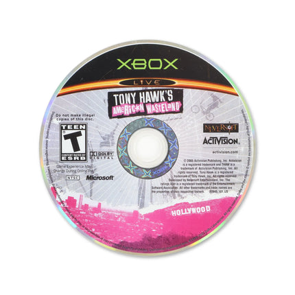 Tony Hawk American Wasteland for Microsoft Xbox - Disc front with label - Game only.