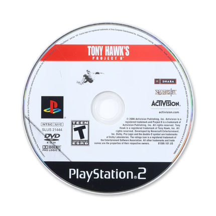 Tony Hawk Project 8 for Sony PlayStation 2 - Disc front with label - Game only.
