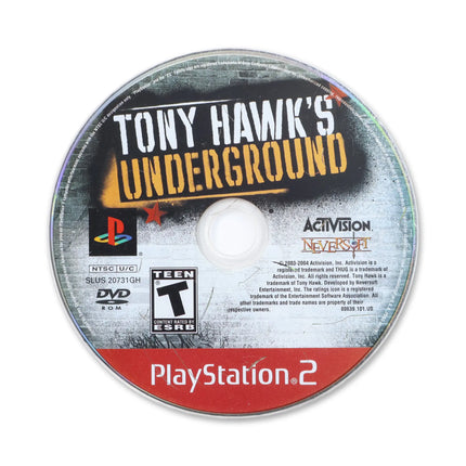 Tony Hawk Underground [Greatest Hits] for Sony PlayStation 2 - Disc front with label - Game only.