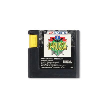 Tony La Russa Baseball for Sega Genesis - Cartridge front with label - Game only.