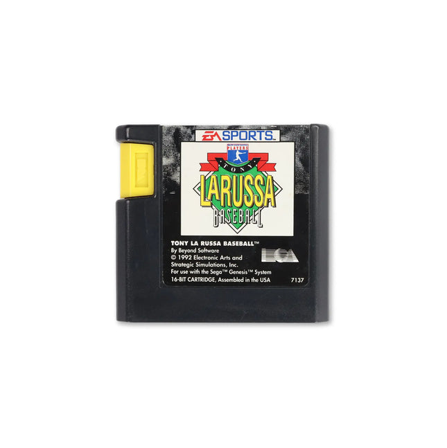 Tony La Russa Baseball for Sega Genesis - Cartridge front with label - Game only.