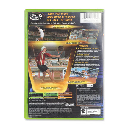 Top Spin for Microsoft Xbox - Case back cover - Product gallery.