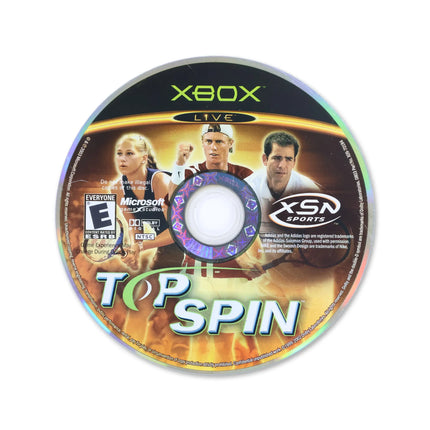 Top Spin for Microsoft Xbox - Disc front with label - Game only.