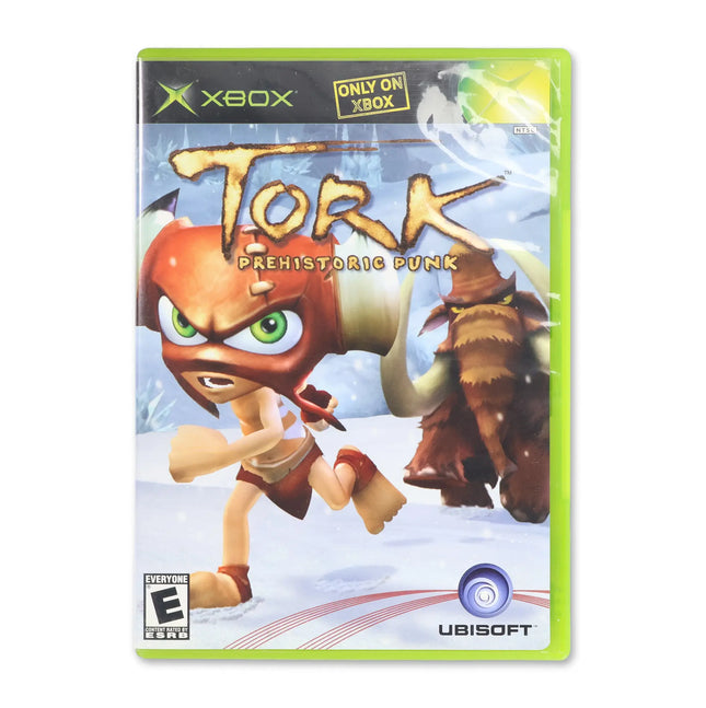 Tork Prehistoric Punk for Microsoft Xbox - Case front cover - Complete in box or case and game.