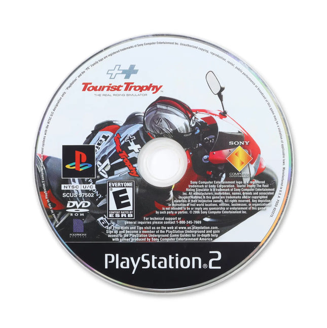 Tourist Trophy for Sony PlayStation 2 - Disc front with label - Game only.