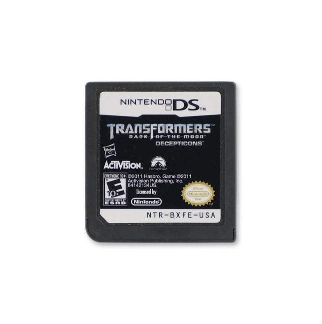 Transformers: Dark of the Moon Decepticons for Nintendo DS - Cartridge front with label - Game only.