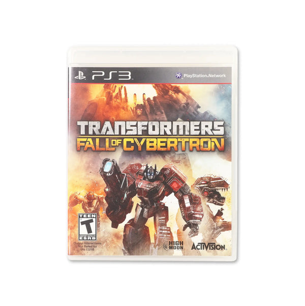 Transformers: Fall Of Cybertron for PlayStation 3 - Box front - Complete in box or box and game.