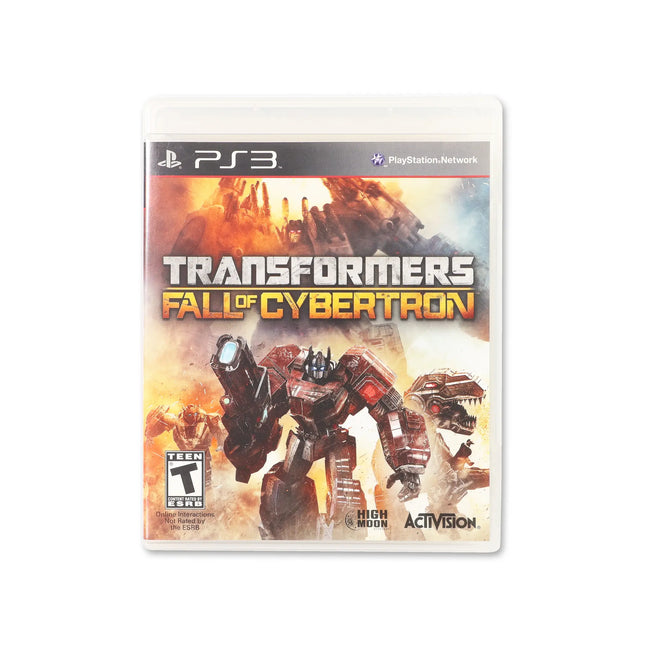 Transformers: Fall Of Cybertron for PlayStation 3 - Box front - Complete in box or box and game.
