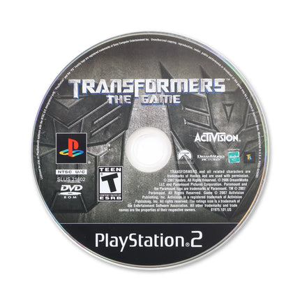 Transformers: The Game for Sony PlayStation 2 - Disc front with label - Game only.