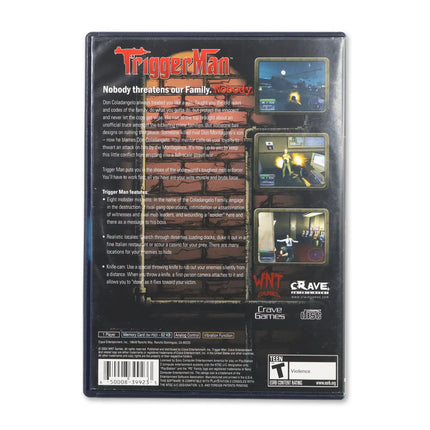 Trigger Man for Sony PlayStation 2 - Case back cover - Product gallery.
