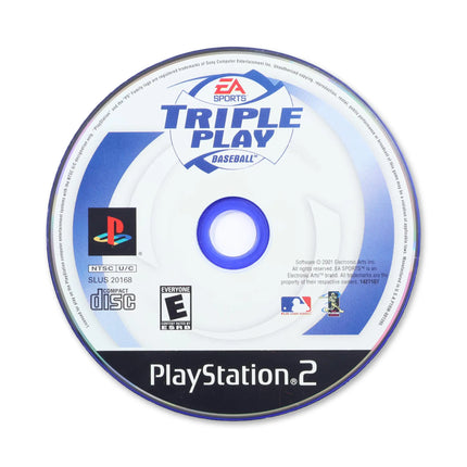 Triple Play Baseball for Sony PlayStation 2 - Disc front with label - Game only.
