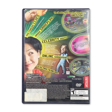 Trivial Pursuit Unhinged for Sony PlayStation 2 - Case back cover - Product gallery.