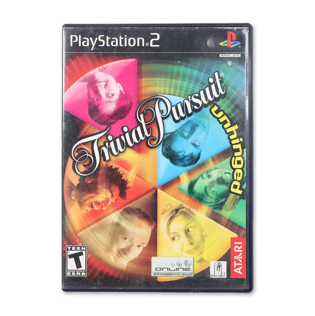 Trivial Pursuit Unhinged for Sony PlayStation 2 - Case front cover - Complete in box or case and game.