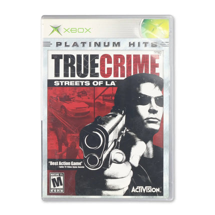 True Crime Streets of LA [Platinum Hits] for Microsoft Xbox - Case front cover - Complete in box or case and game.