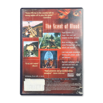 Turok Evolution for Sony PlayStation 2 - Case back cover - Product gallery.