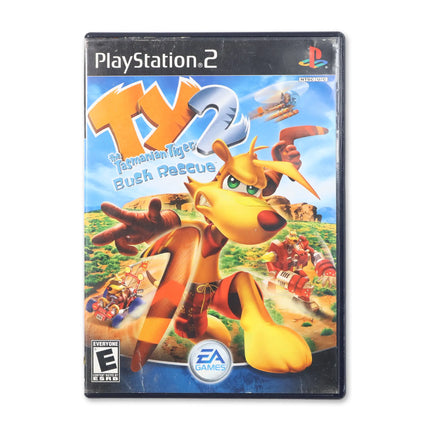 Ty the Tasmanian Tiger 2 Bush Rescue for Sony PlayStation 2 - Case front cover - Complete in box or case and game.