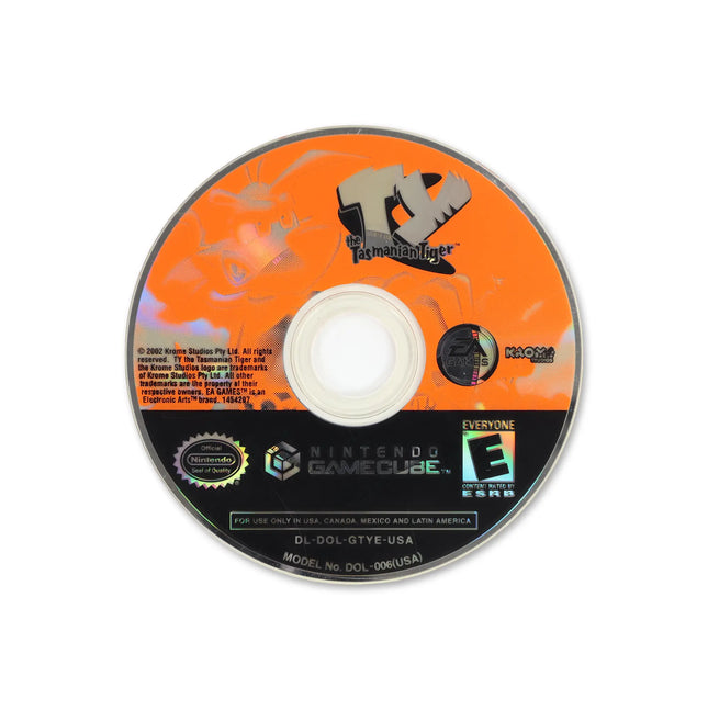 Ty the Tasmanian Tiger for Nintendo GameCube - Disc front with label - Game only.