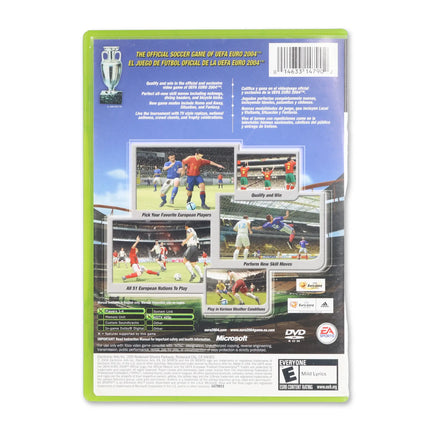 UEFA Euro 2004 for Microsoft Xbox - Case back cover - Product gallery.