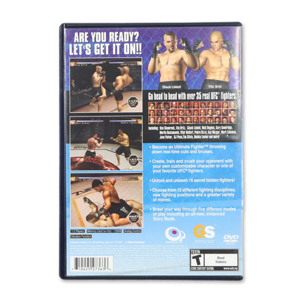 UFC Sudden Impact for Sony PlayStation 2 - Case back cover - Product gallery.