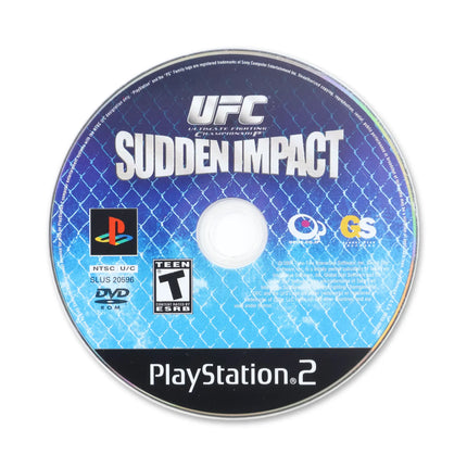 UFC Sudden Impact for Sony PlayStation 2 - Disc front with label - Game only.