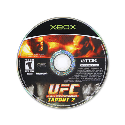 UFC Tapout 2 for Microsoft Xbox - Disc front with label - Game only.